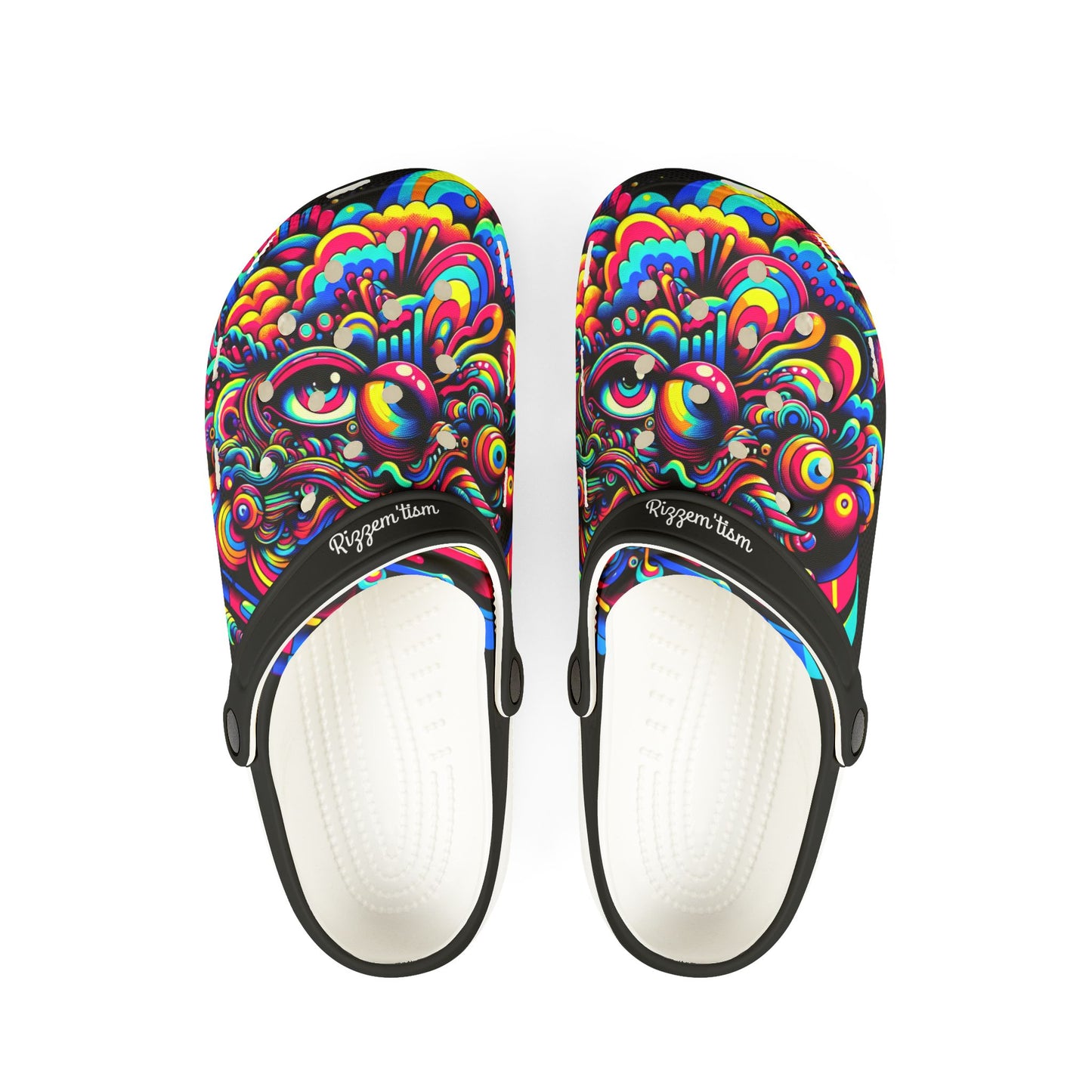 Rizzem'tism Colorful EVA Foam Rubber Clogs for Festivals and Everyday Comfort