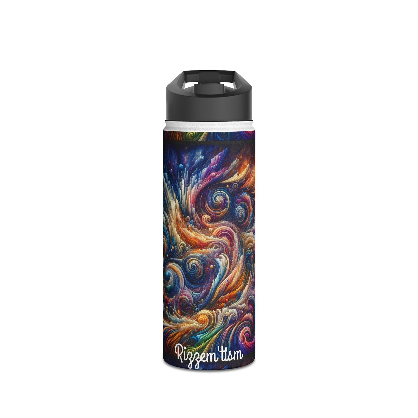 Vibrant Swirling Galaxy Stainless Steel Water Bottle