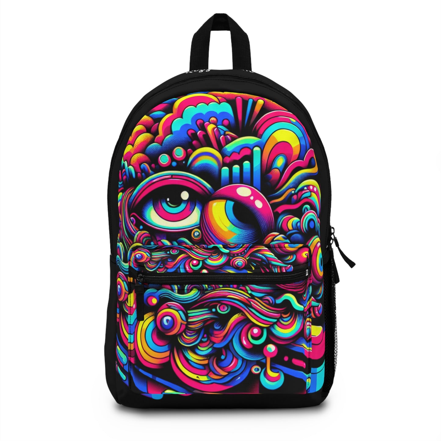 Rizzem'tism Vibrant Psychedelic Backpack for Artistic Souls