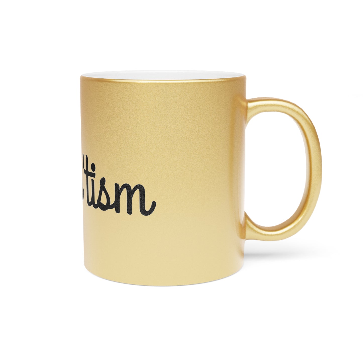 Chic Metallic Mug - Gold with 'Rizzem'tis' Quote - Perfect Gift for Celebrations and Everyday Use