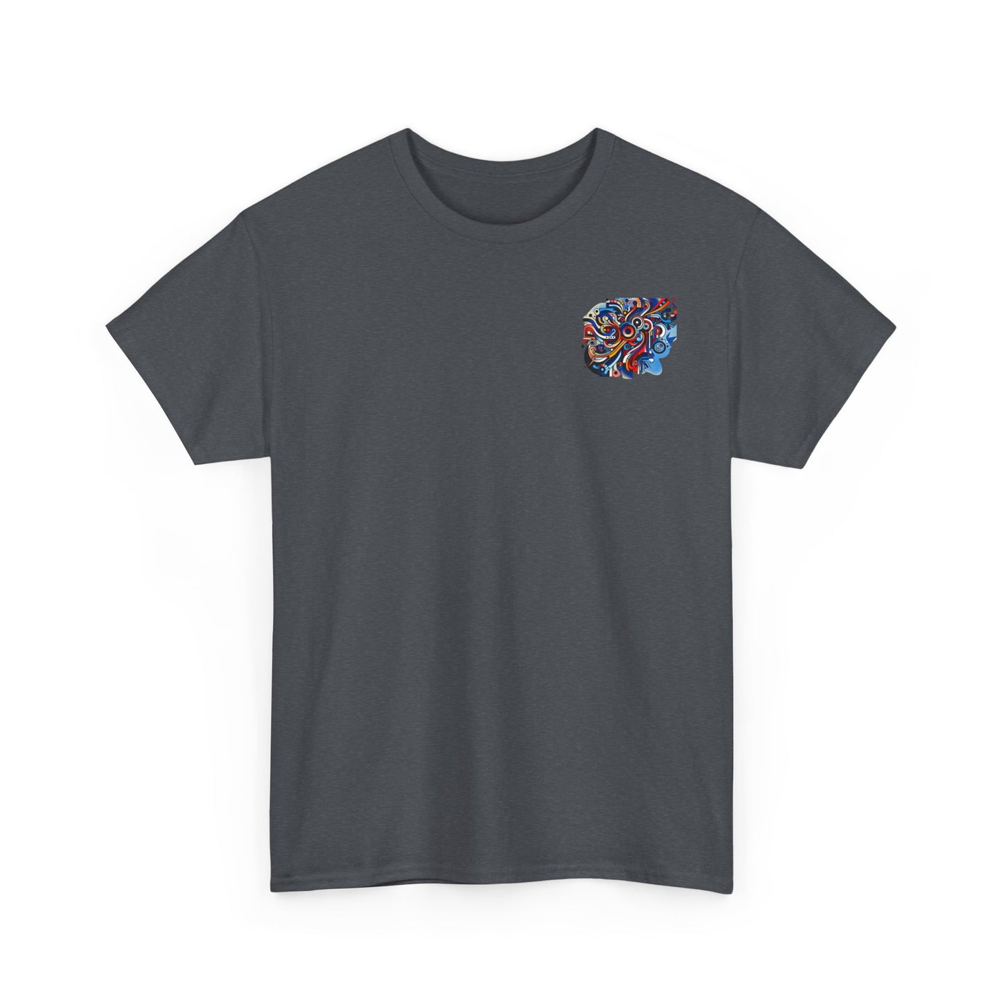 Rizzem'tism Unisex Heavy Cotton Tee: Bold Artistic Design for Creative Minds