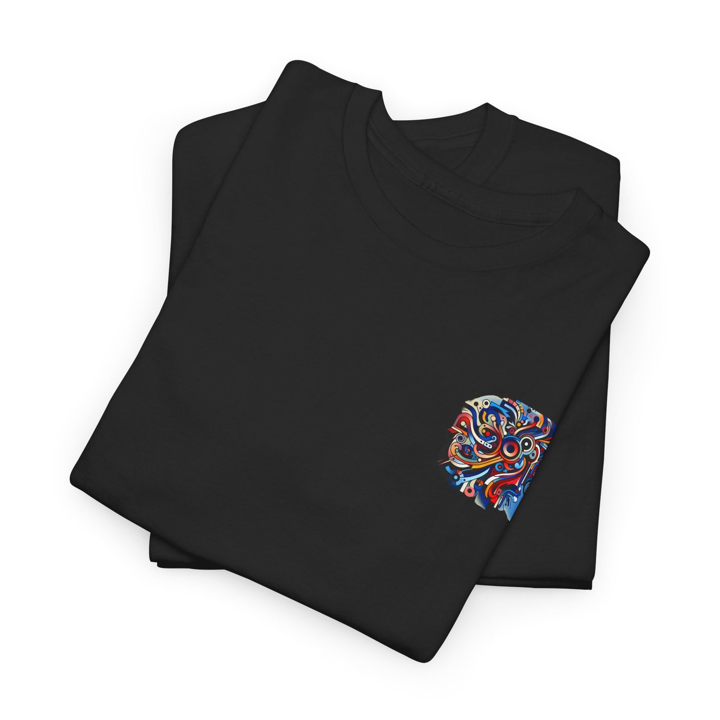 Rizzem'tism Unisex Heavy Cotton Tee: Bold Artistic Design for Creative Minds