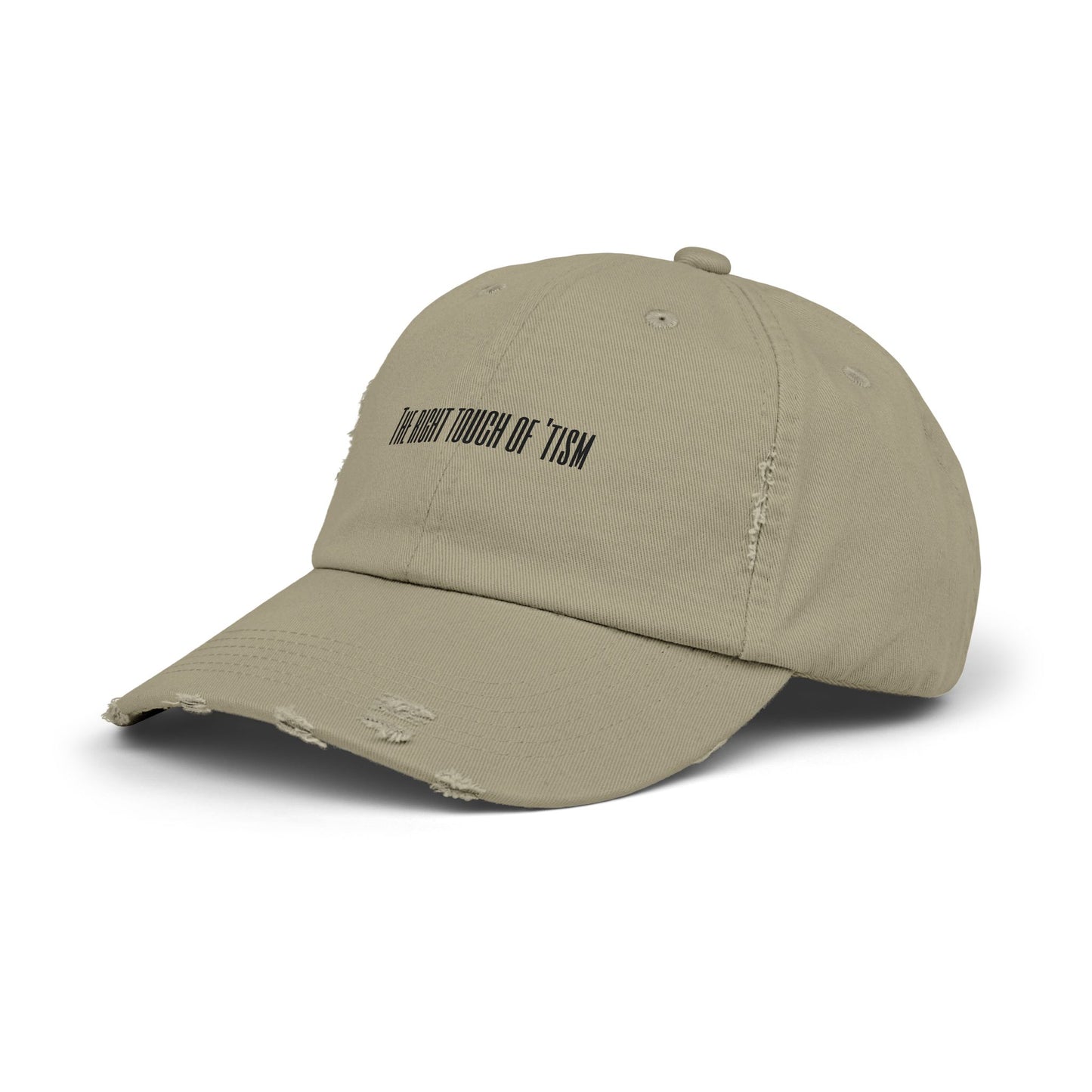 Unisex Distressed Cap - "The Right Touch of 'Tism" - Casual Style for Everyday Wear