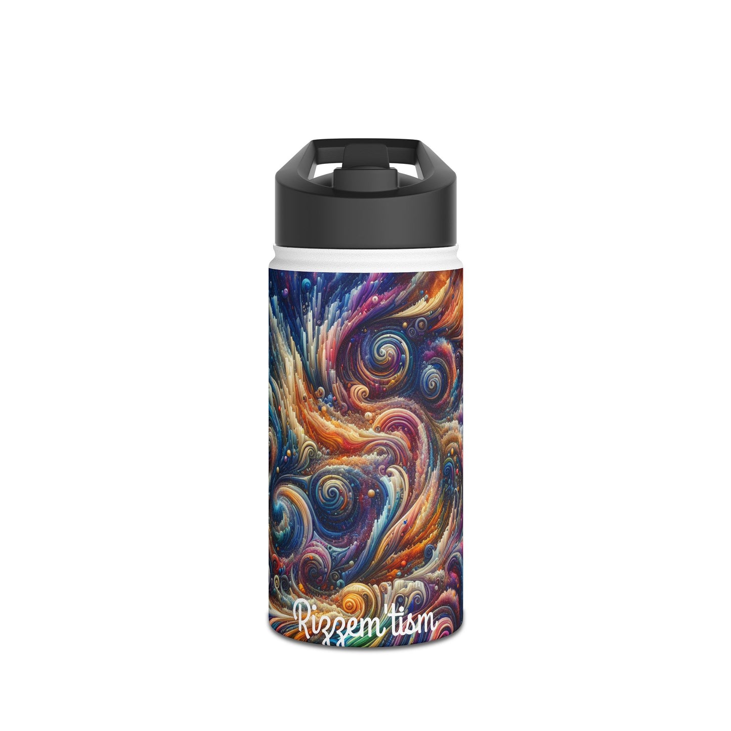Vibrant Swirling Galaxy Stainless Steel Water Bottle