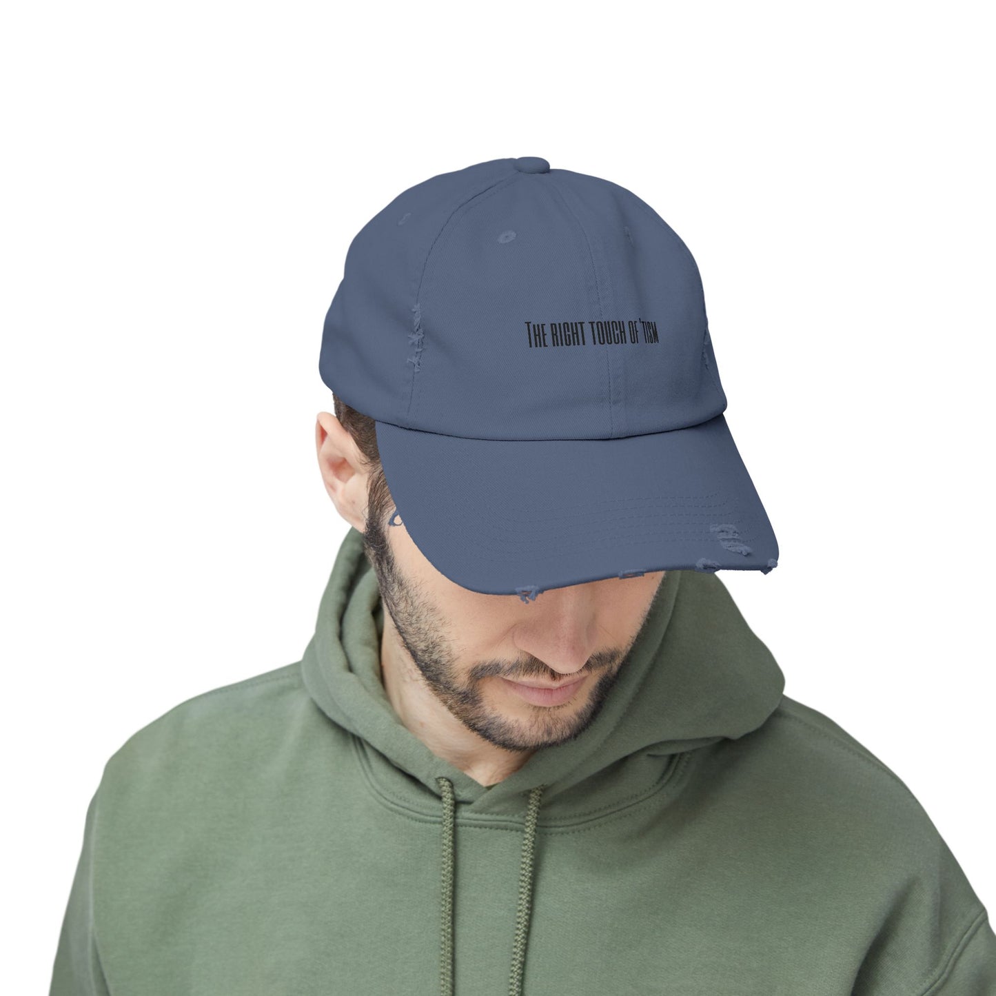 Unisex Distressed Cap - "The Right Touch of 'Tism" - Casual Style for Everyday Wear