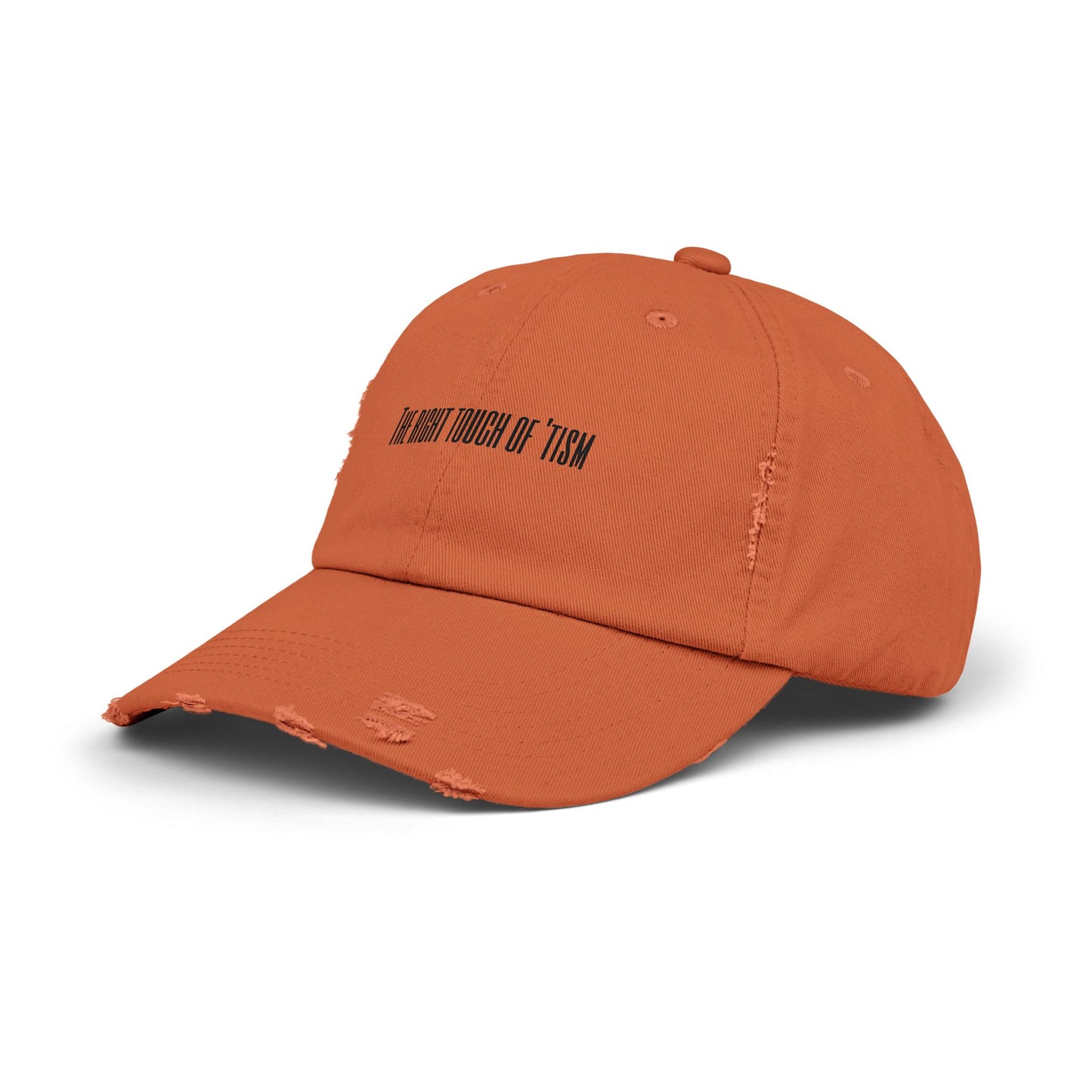 Unisex Distressed Cap - "The Right Touch of 'Tism" - Casual Style for Everyday Wear