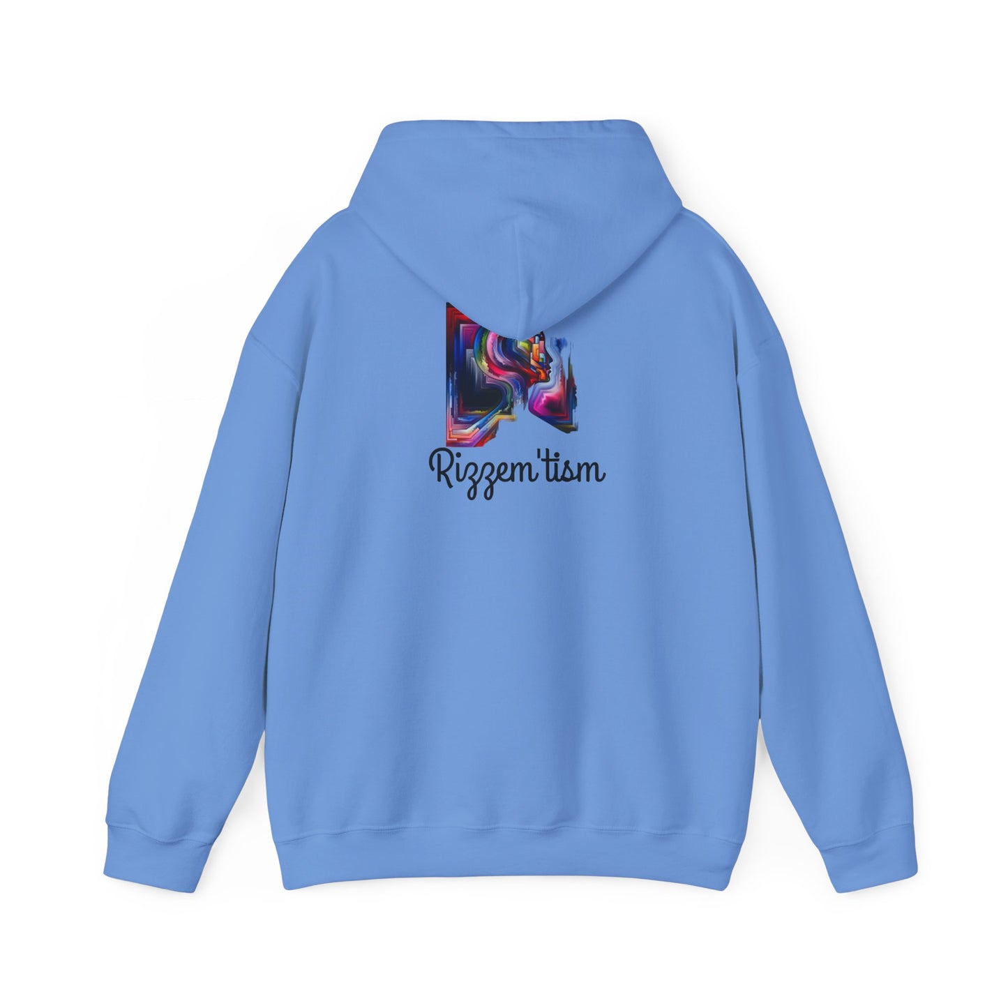 Unisex Heavy Blend™ Hooded Sweatshirt - Rizzem'tism Colorful Art Design