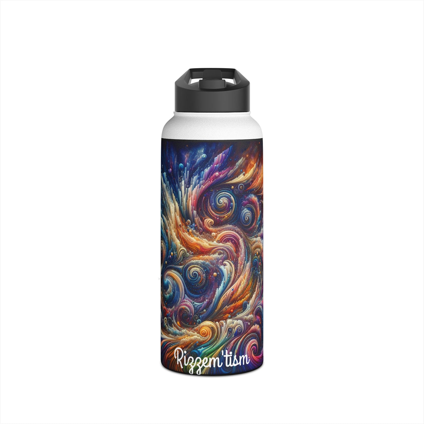 Vibrant Swirling Galaxy Stainless Steel Water Bottle