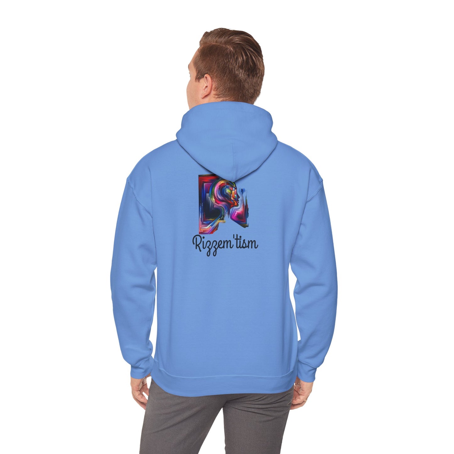 Unisex Heavy Blend™ Hooded Sweatshirt - Rizzem'tism Colorful Art Design