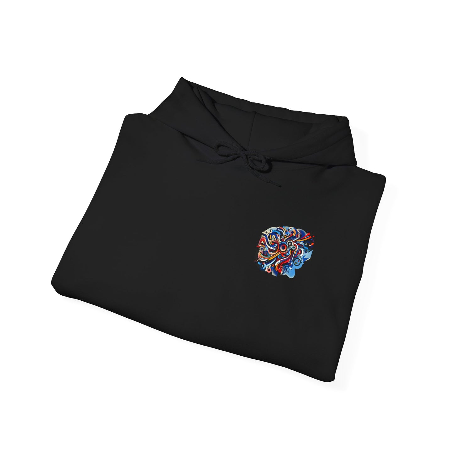 Unisex Heavy Blend™ Hooded Sweatshirt - Rizzem'tism Colorful Art Design