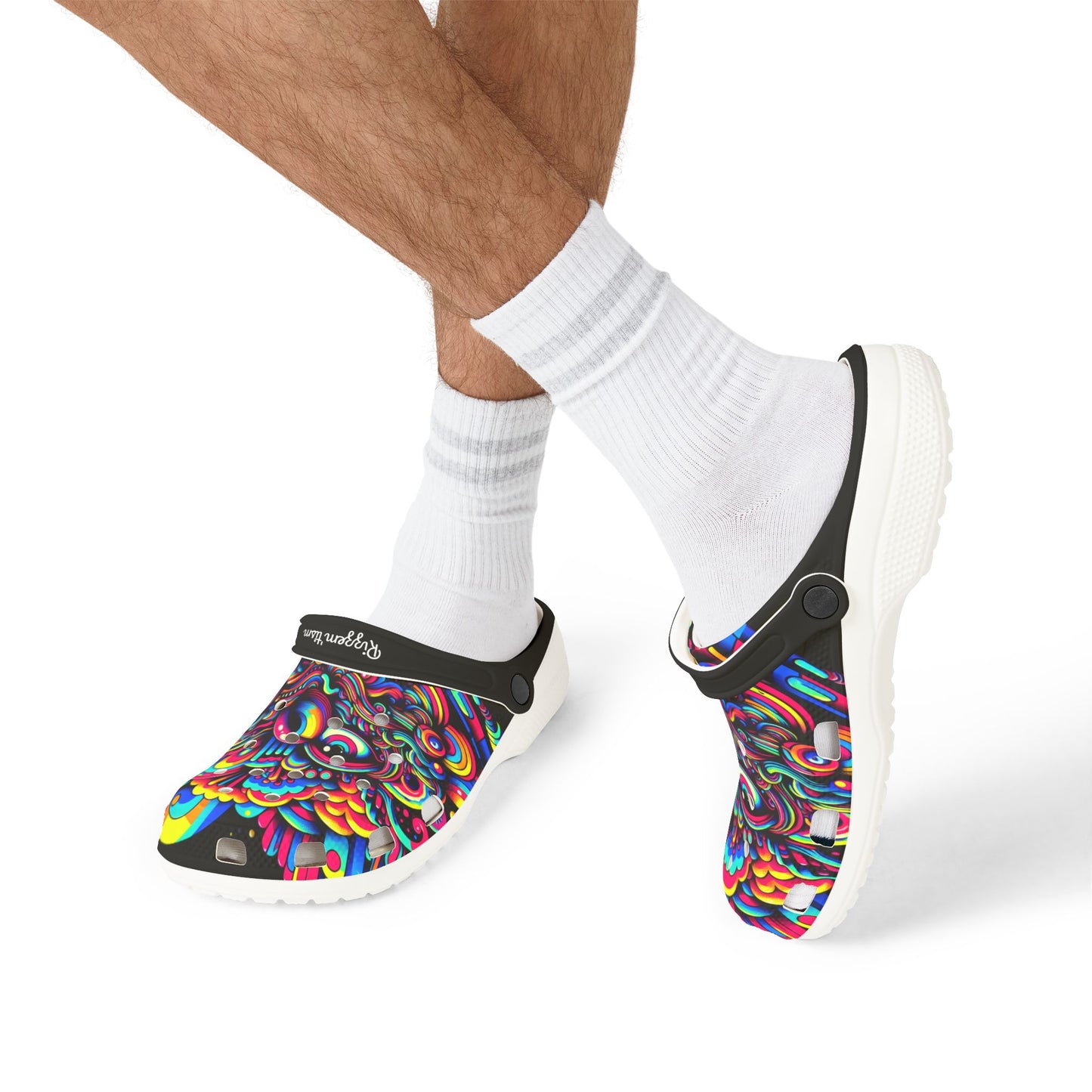 Rizzem'tism Colorful EVA Foam Rubber Clogs for Festivals and Everyday Comfort