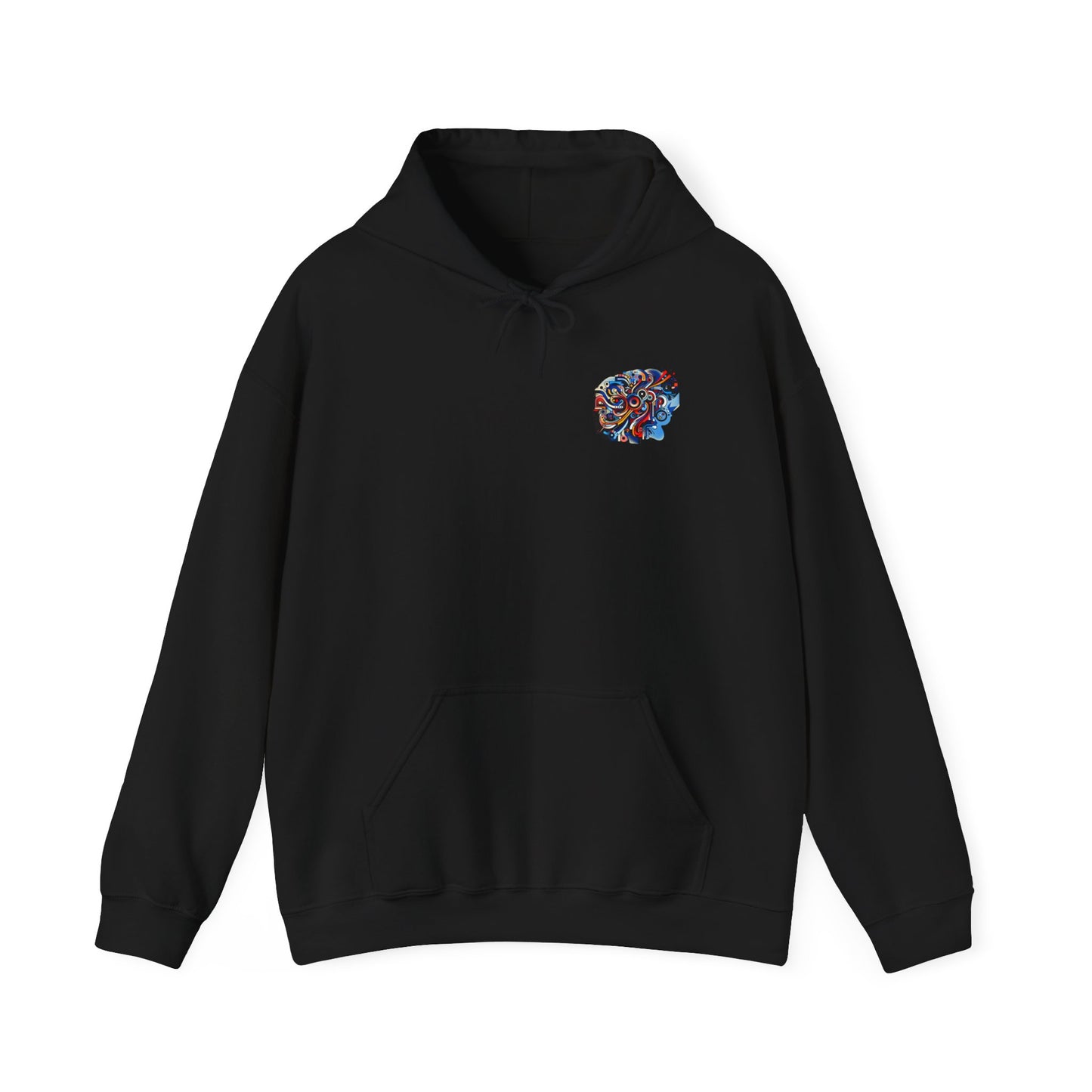 Unisex Heavy Blend™ Hooded Sweatshirt - Rizzem'tism Colorful Art Design