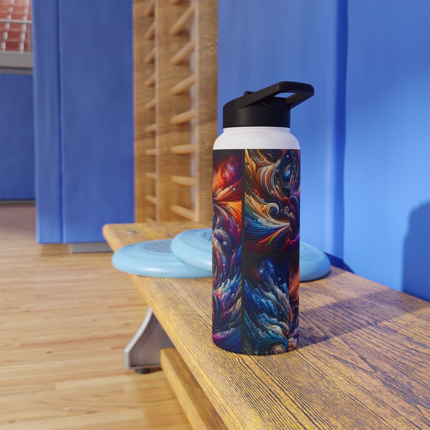 Vibrant Swirling Galaxy Stainless Steel Water Bottle