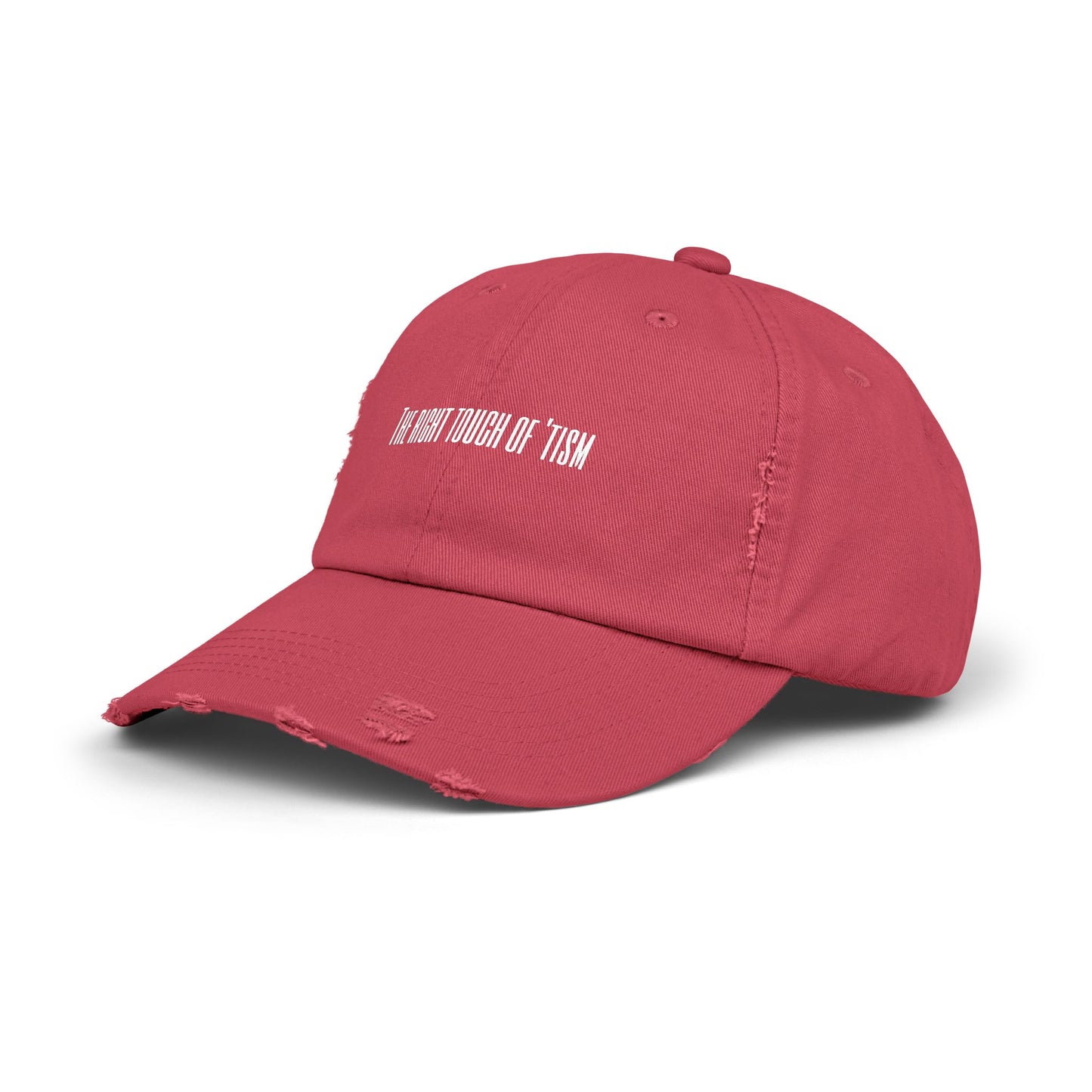 Unisex Distressed Cap - "The Right Touch of 'Tism" - Casual Style for Everyday Wear