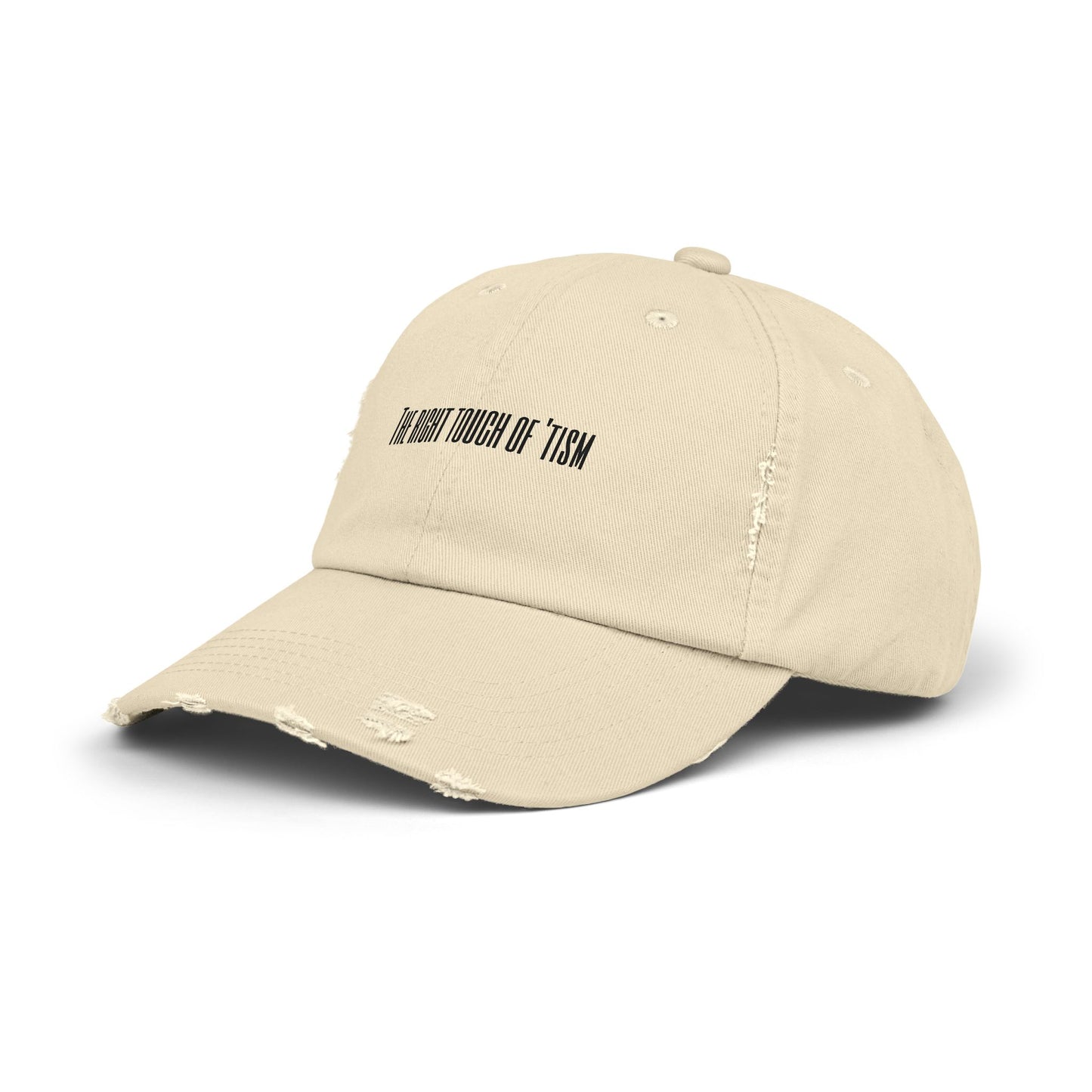 Unisex Distressed Cap - "The Right Touch of 'Tism" - Casual Style for Everyday Wear