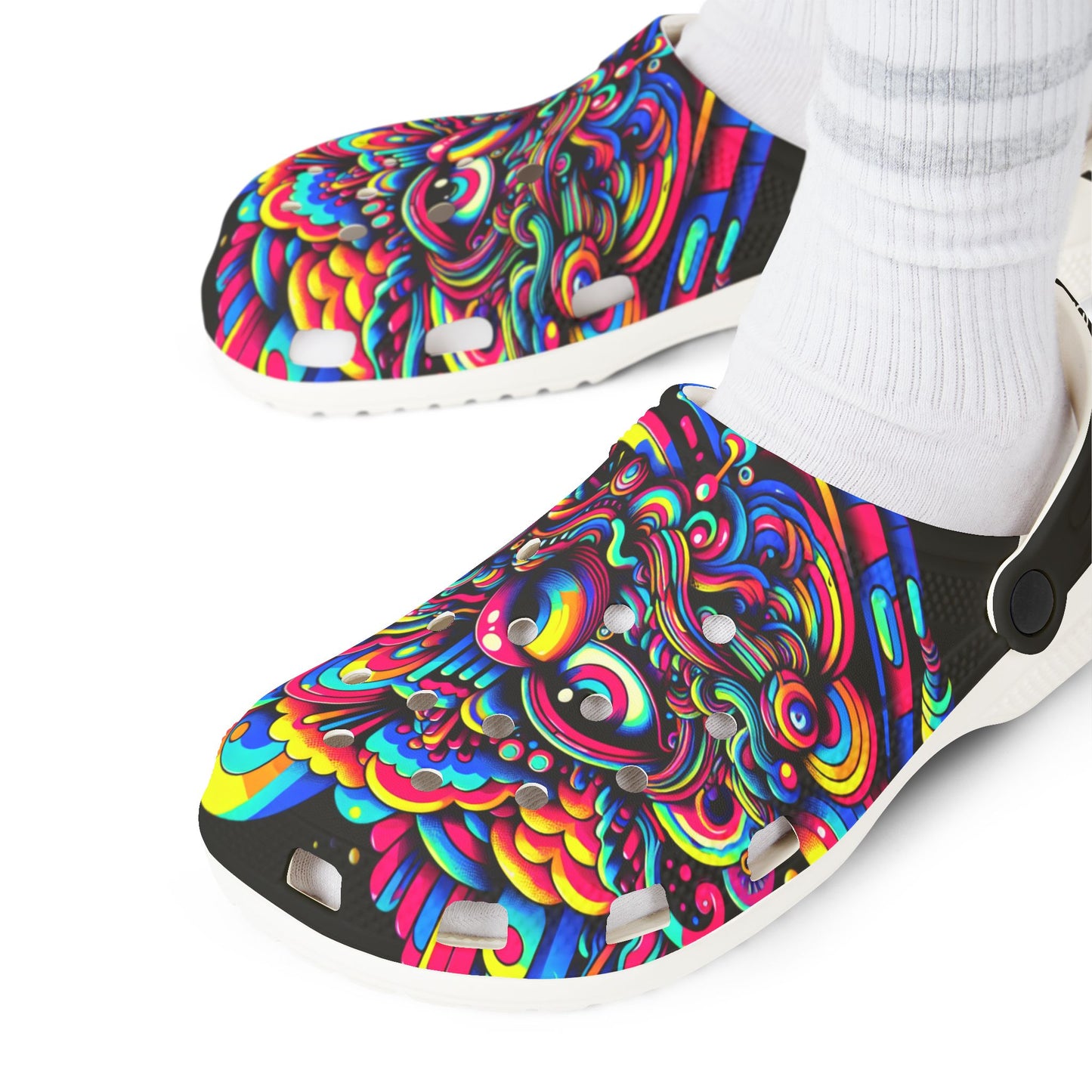 Rizzem'tism Colorful EVA Foam Rubber Clogs for Festivals and Everyday Comfort
