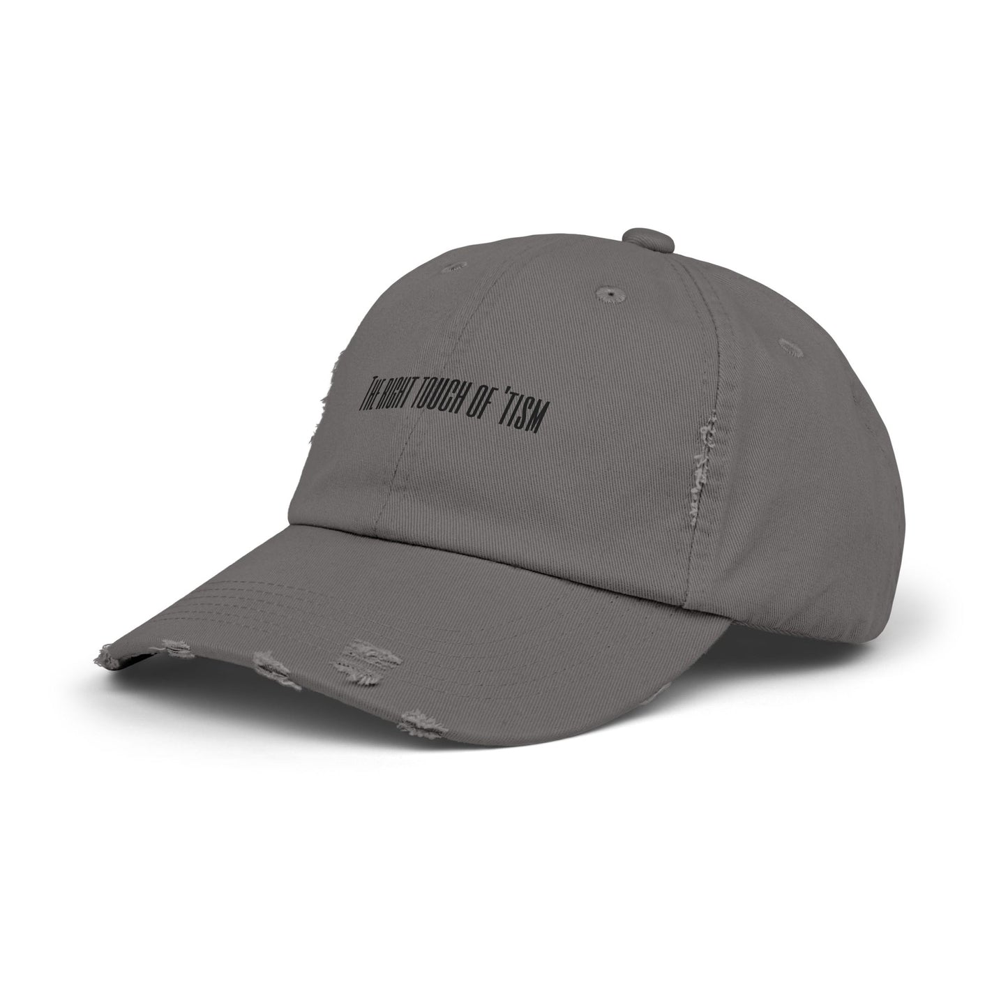 Unisex Distressed Cap - "The Right Touch of 'Tism" - Casual Style for Everyday Wear