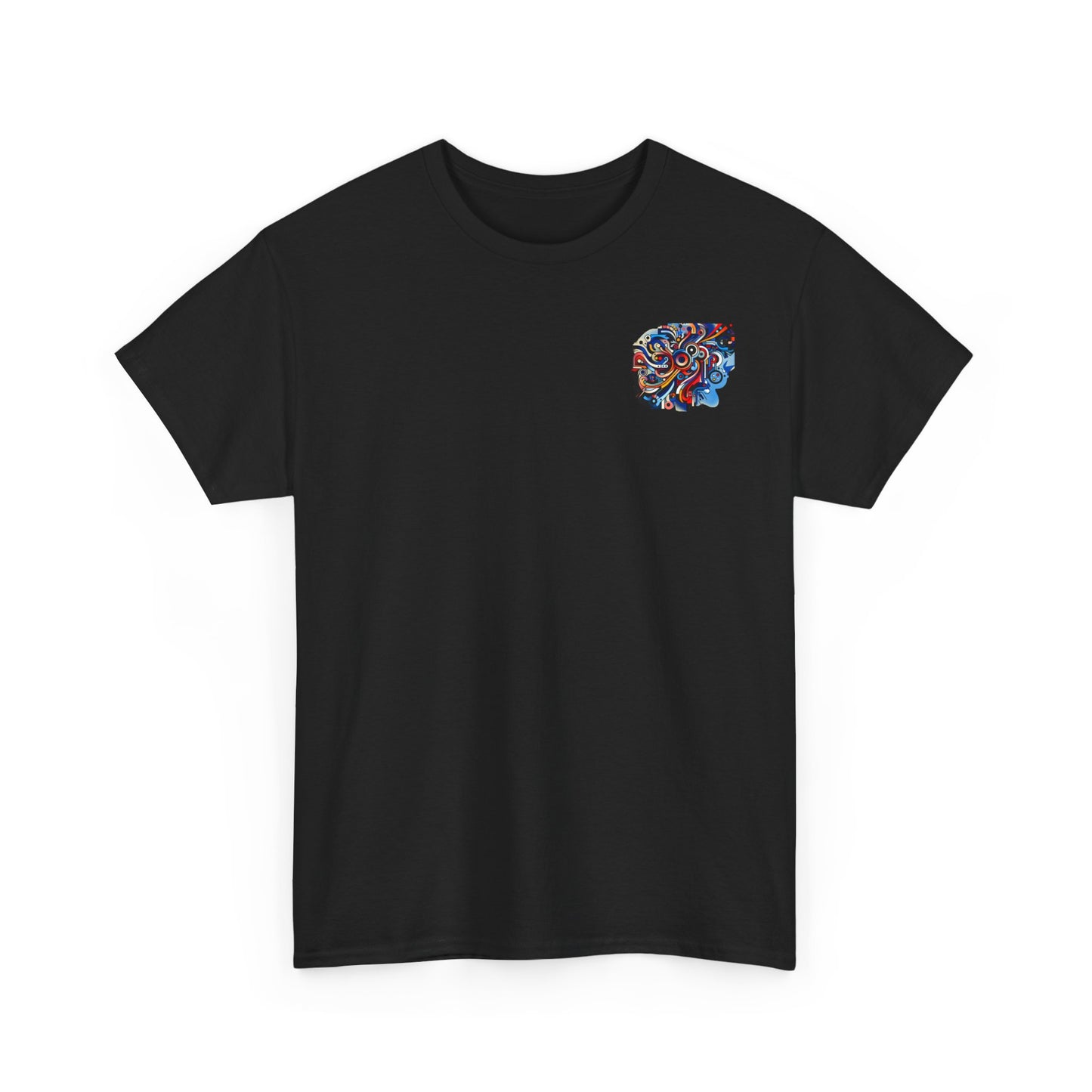 Rizzem'tism Unisex Heavy Cotton Tee: Bold Artistic Design for Creative Minds