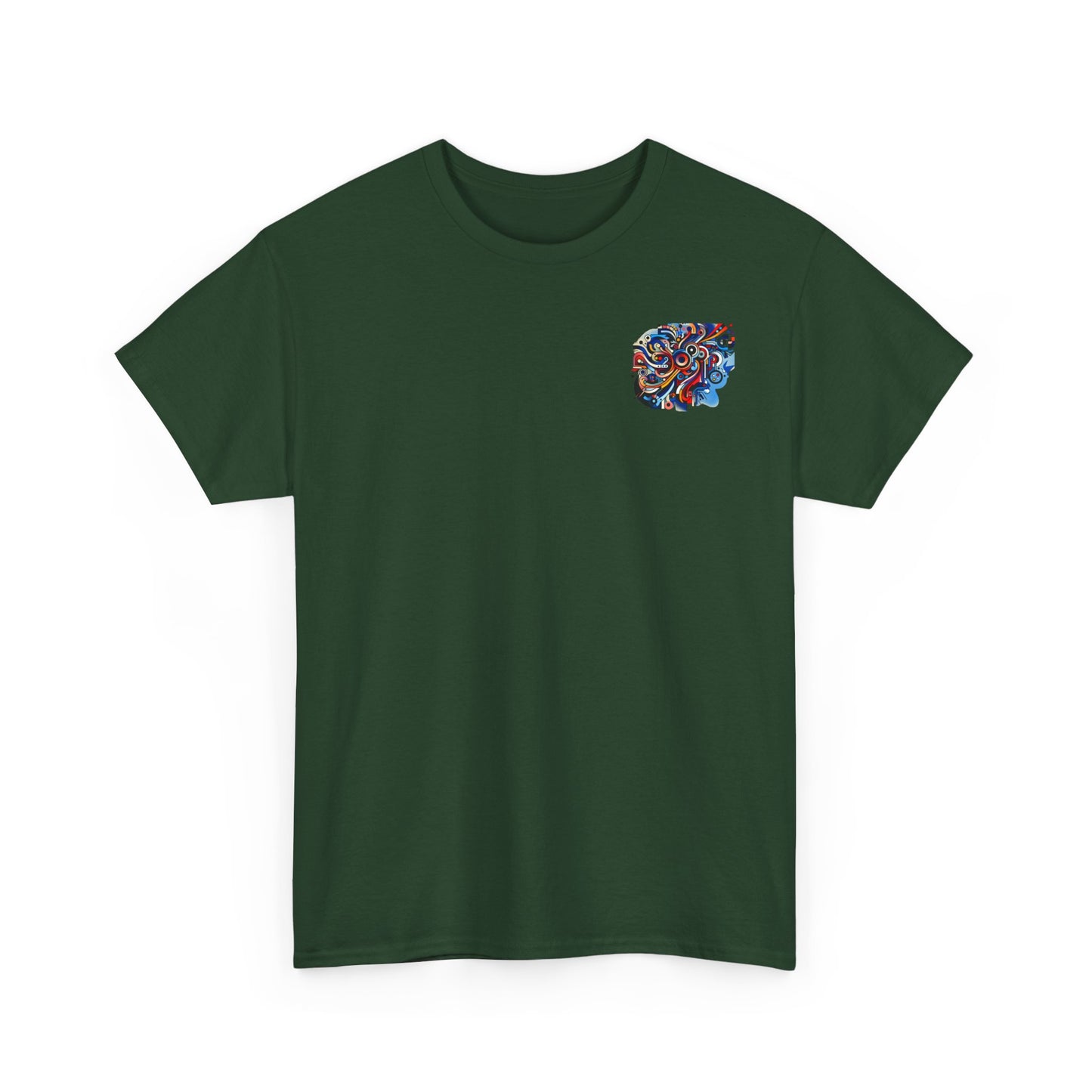 Rizzem'tism Unisex Heavy Cotton Tee: Bold Artistic Design for Creative Minds
