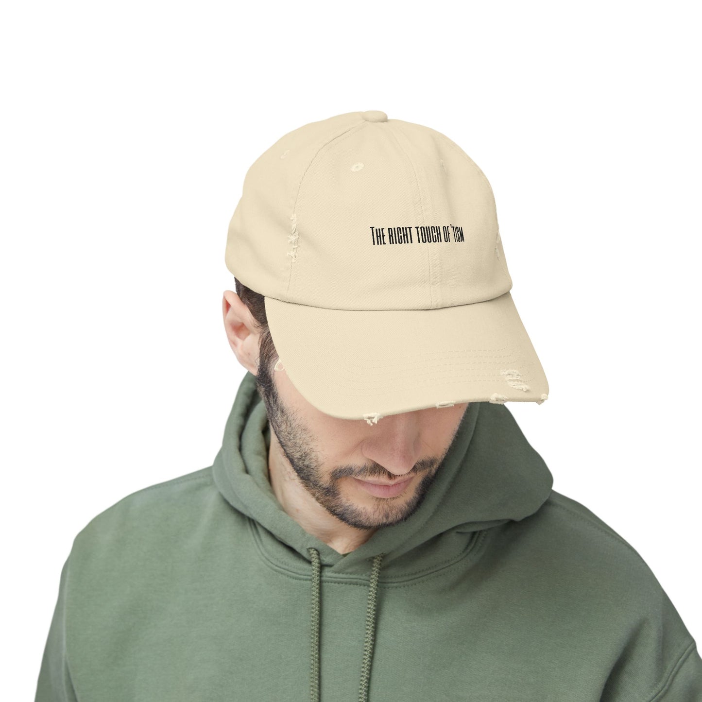 Unisex Distressed Cap - "The Right Touch of 'Tism" - Casual Style for Everyday Wear