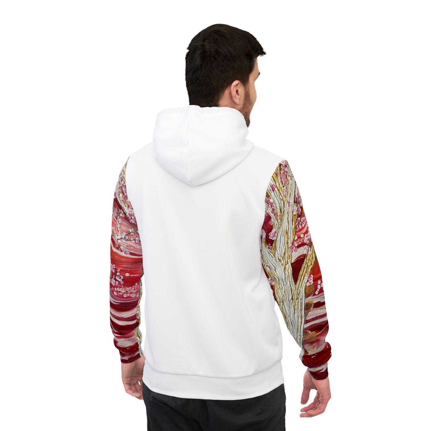 Stunning Athletic Hoodie with Artistic Floral Design - Perfect for Active Lifestyle & Everyday Wear