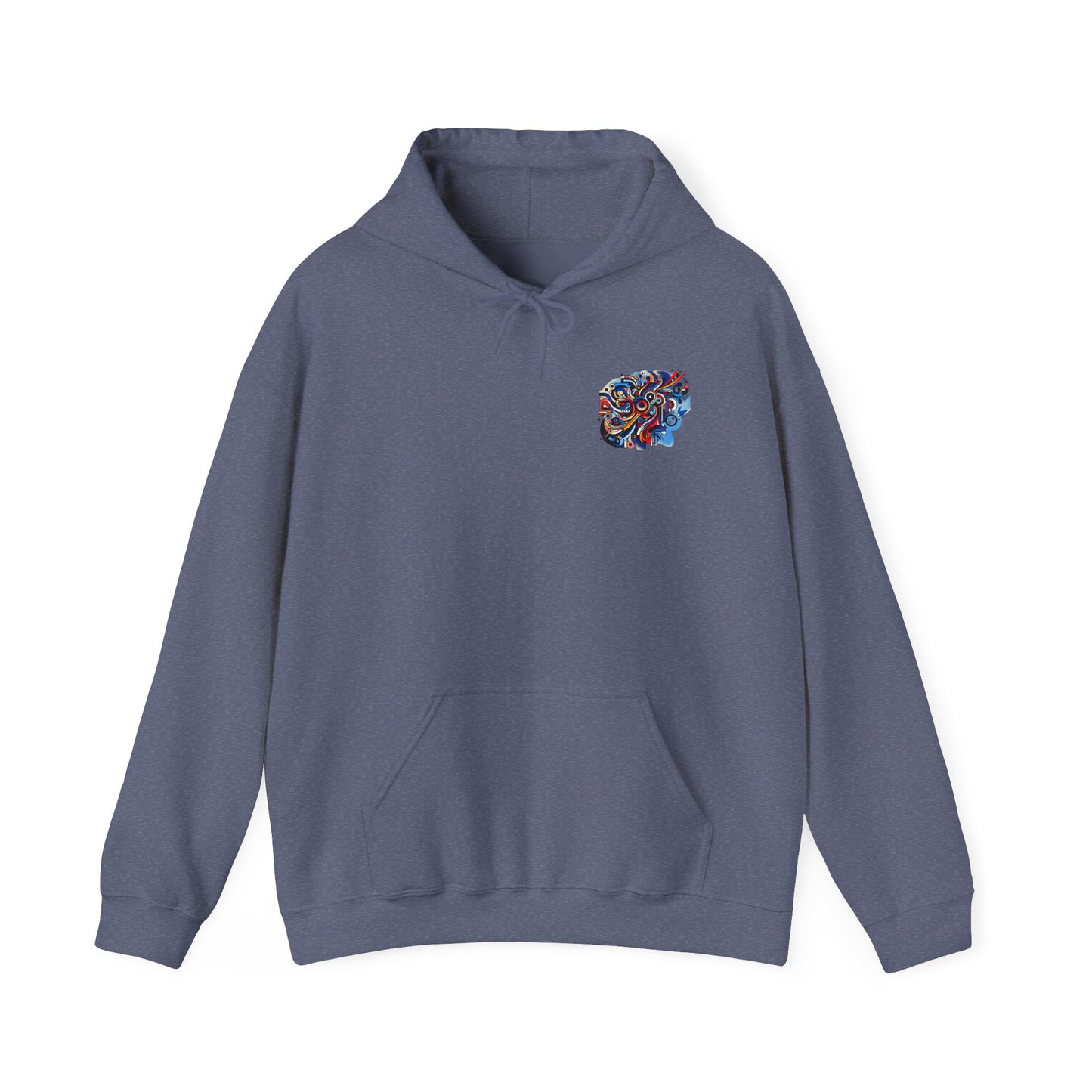 Unisex Heavy Blend™ Hooded Sweatshirt - Rizzem'tism Colorful Art Design