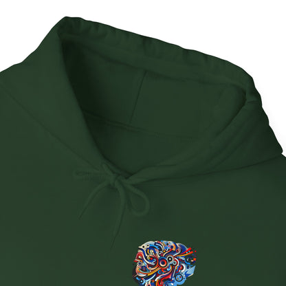 Unisex Heavy Blend™ Hooded Sweatshirt - Rizzem'tism Colorful Art Design