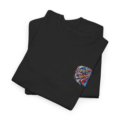 Rizzem'tism Unisex Heavy Cotton Tee: Bold Artistic Design for Creative Minds