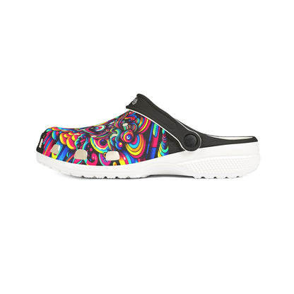 Rizzem'tism Colorful EVA Foam Rubber Clogs for Festivals and Everyday Comfort