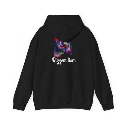Unisex Heavy Blend™ Hooded Sweatshirt - Rizzem'tism Colorful Art Design