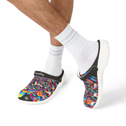 Rizzem'tism Colorful EVA Foam Rubber Clogs for Festivals and Everyday Comfort