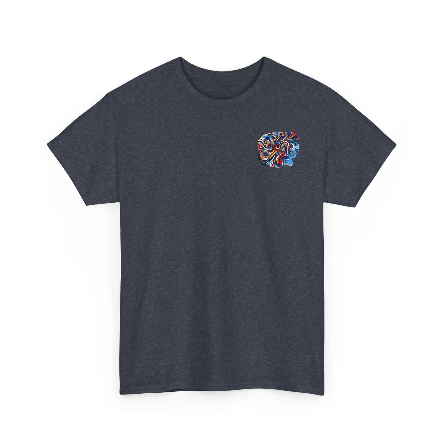 Rizzem'tism Unisex Heavy Cotton Tee: Bold Artistic Design for Creative Minds