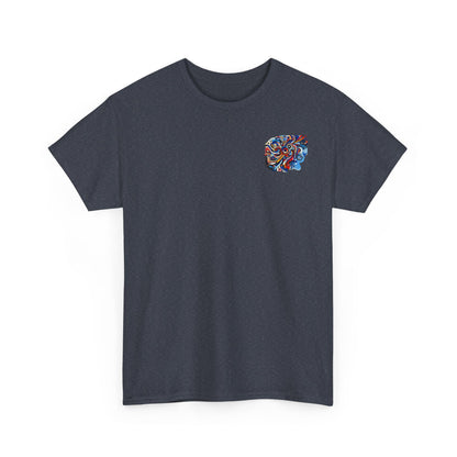 Rizzem'tism Unisex Heavy Cotton Tee: Bold Artistic Design for Creative Minds
